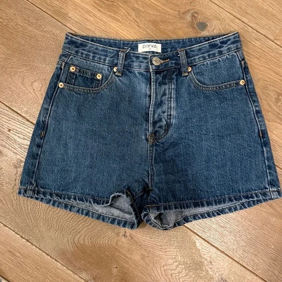 PARKE Blue Jean Shorts - Picture 2 of 3